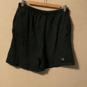 Wilson Black Men's Flat Front Shorts